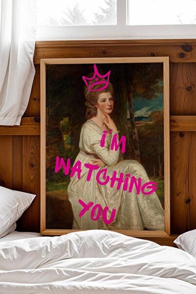 Saturn Tablou înrămat cu Lady Elizabeth Hamilton: Vă privesc dincolo de mine ...