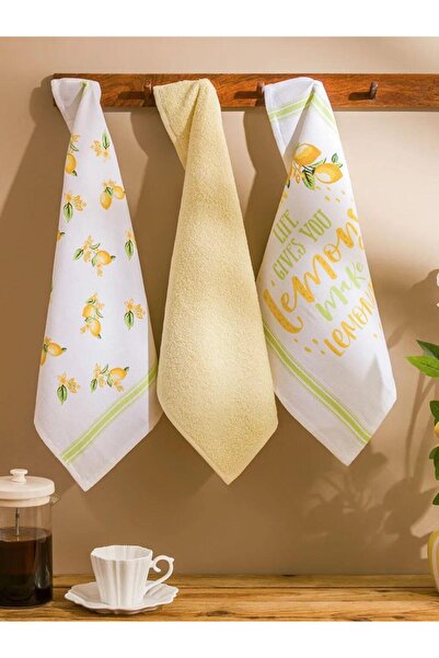 LC Waikiki Μικτό εμπριμέ πανί στεγνώματος 3 τεμαχίων 40x60 εκ. (S6)