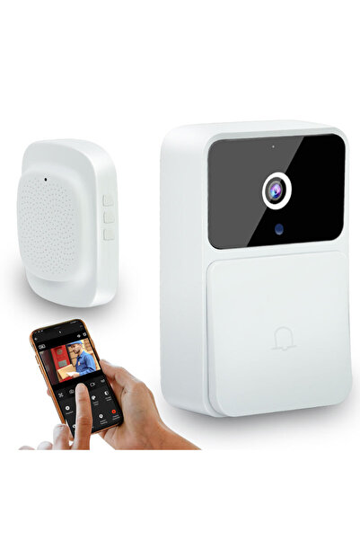 Om Sonerie video smart wireless cu Wi-Fi, audio bidirecțional, night vision, ...