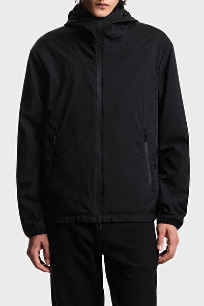 Emporio Armani Regular Fit Logo Hooded Coat Men's Coat Em004952 Af15384 Uc001