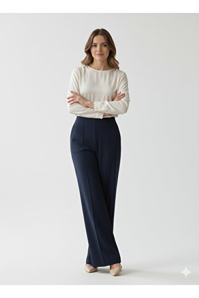 DESIGN AND ME Elastic Waisted Cotton Modal Pants