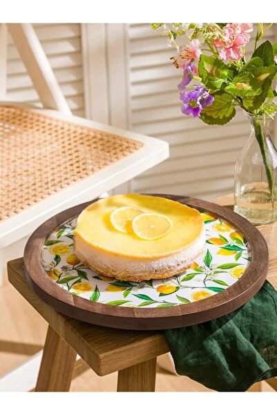 LC Waikiki Mixed Wood Presentation Plate 30 cm (S6)