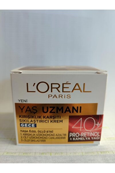 Delixa L’Oréal Paris Yaş Uzmanı 40+ Kırışıklık Karşıtı Sıkılaştırıcı Gece Kremi