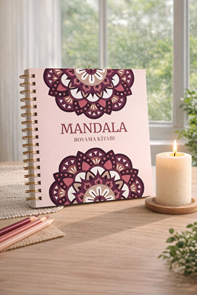 Z&R CRAFT Mandala Boyama Kitabı/Mandala Coloring Book–25 Görsel-21x21 ,Metal ...