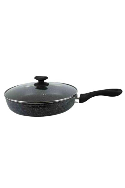 Generic Granite Non-Stick Frying Pan with Glass Lid 30 cm