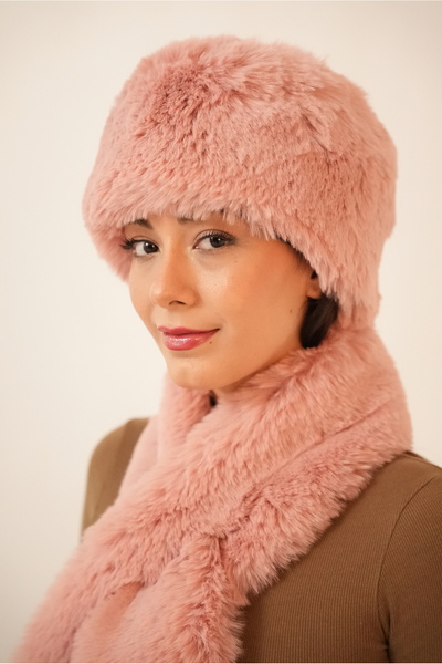 A&C Kürk Kalpak Scarf Set
