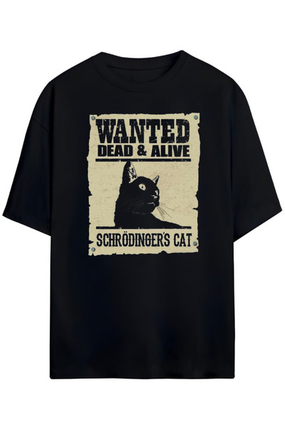 Pandorica's Tricou din bumbac unisex cu design ironic Schrödinger's Cat
