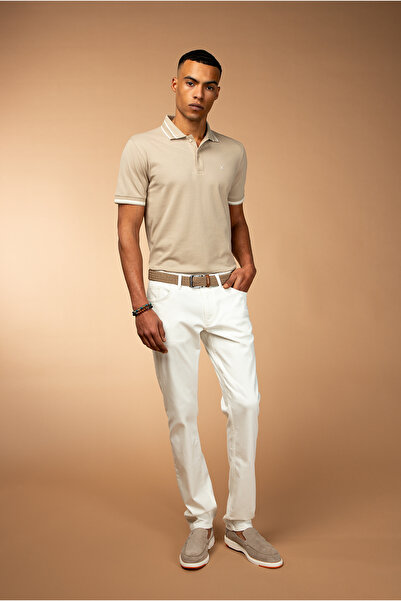 Kiğılı بنطلون من قماش الليكرا/تشينو بقصة مريحة وفضفاضة