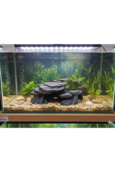 Kanem3D Taş Desenli Akvaryum Mağarası