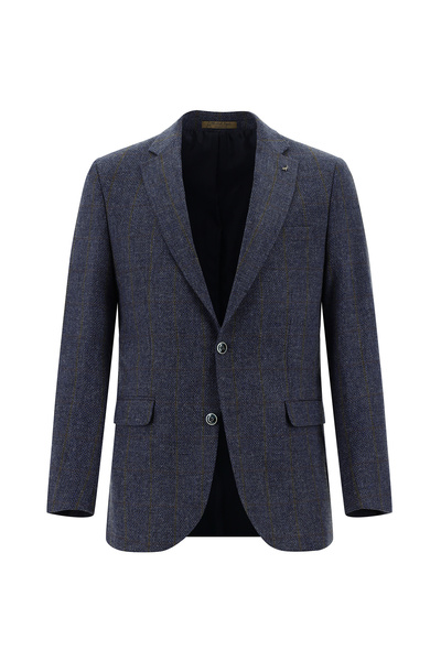 Abdullah Kiğılı 6 Drop Regular Fit Standard Cut Italian Wool Classic Checkere...