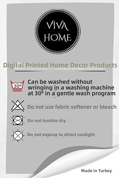 Yıldızan Esnshop Silver Woven Stain Resistant Premium Feather Fabric Tableclo...