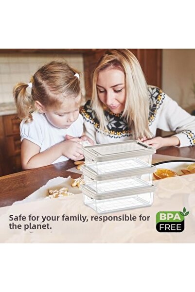 Nacario مجموعة تخزين كبيرة من نركريو شوب لايف مكونة من 3 قطع (3 × 3 لتر) - لو...