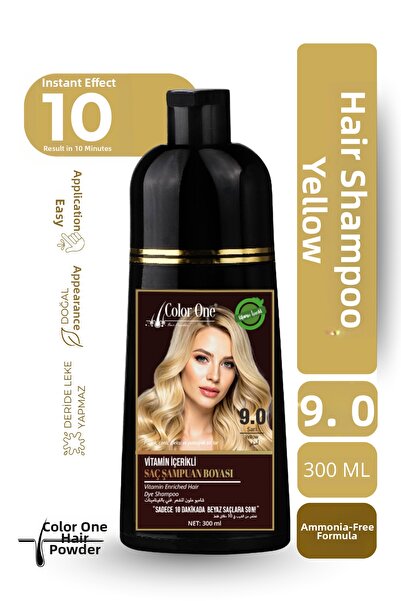 Color One Yellow Hair Dye Shampoo 300 ml (for Natural Blonde Hair)