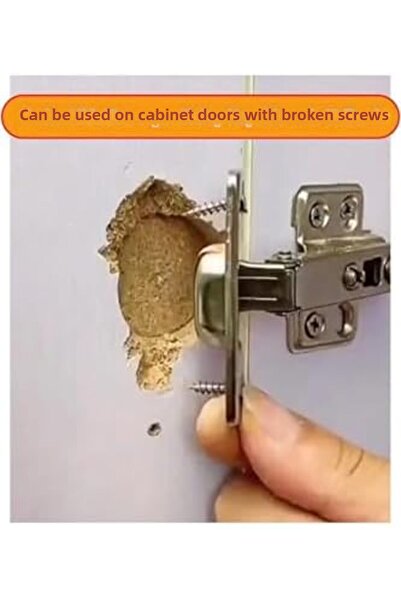 STOREMAX Hinge Repair Sheet Practical Stainless Cabinet Repair Repair Kit Cov...