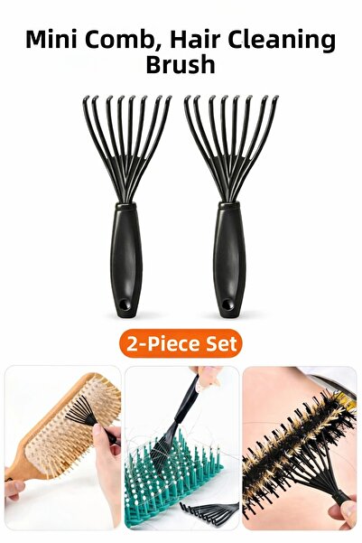 Hayveys 2 bucăți mini perie pentru curățarea părului, pieptene pentru colecta...