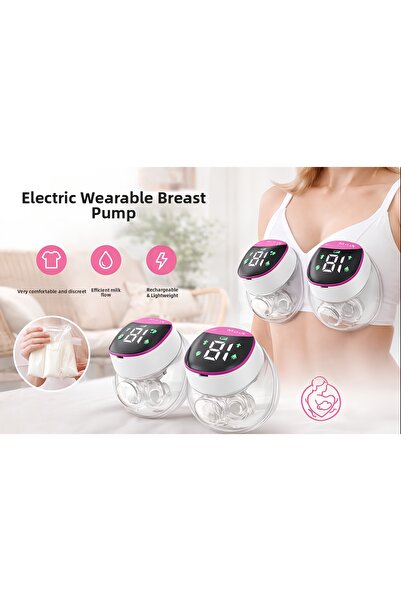 MorBebe 2 Pieces Electric Wearable Breast Pump I Wireless Breast Pump I Porta...