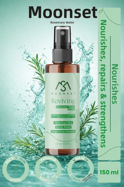moonset ماء الروزماري – تونيك نباتي للشعر مضاد للتساقط ومعزز لنمو الشعر (150 مل)