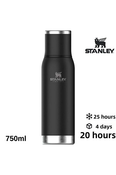 Stanley Adventure To-Go Vacuum Flask Stainless Steel 0.75L Water Bottle Black