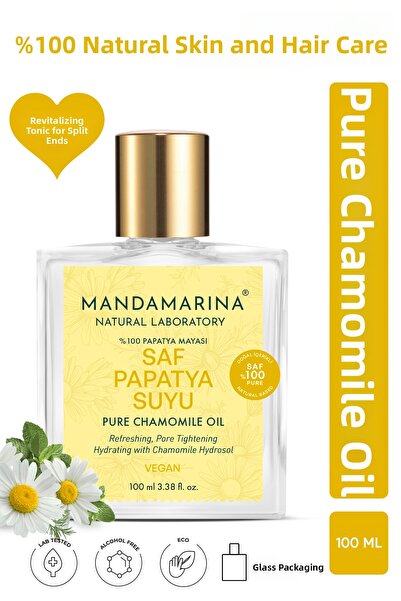 Mandamarina تونيك ماء البابونج للشعر والوجه طبيعي 100% 100 مل