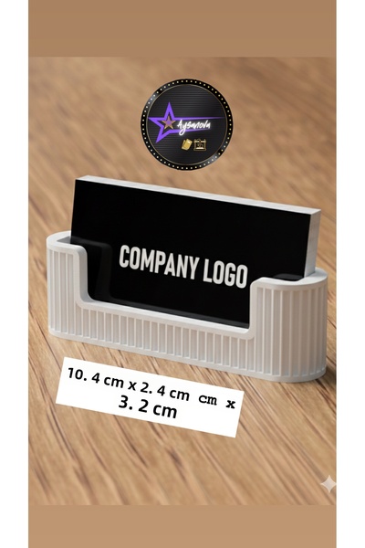 aysanova Modern and Stylish Office Type Business Card Holder - Desktop Stand