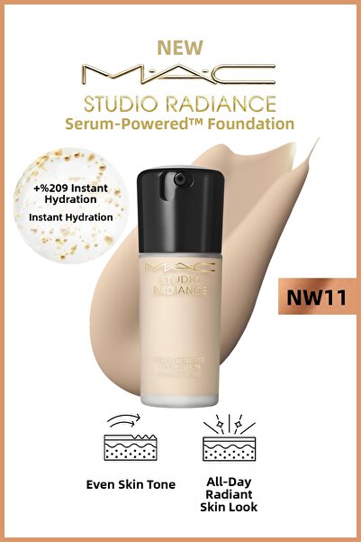 M.A.C Instant Skin Tone Evening Studio Radiance Powered ™   Nw11 Serum Founda...