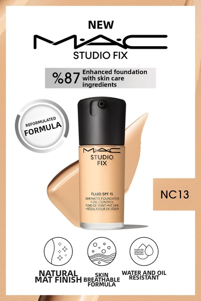 M.A.C 24-Hour Lasting Foundation That Provides a Natural Matte Look - Studio ...
