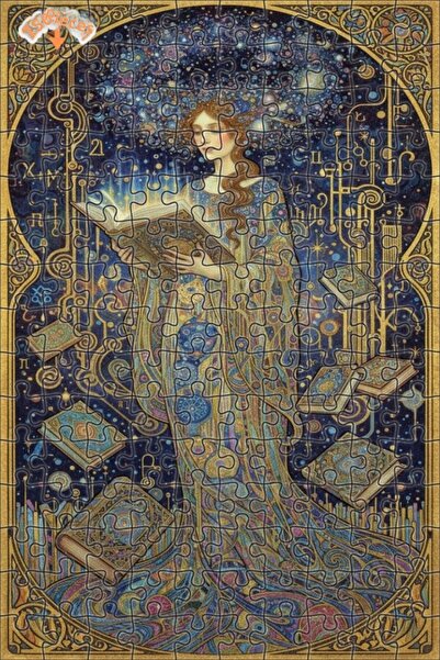 Teona Ahşap لغز خشبي رائع من طابقين مع إطار لكتاب الحكمة ورقص النجوم، 150 قطع...