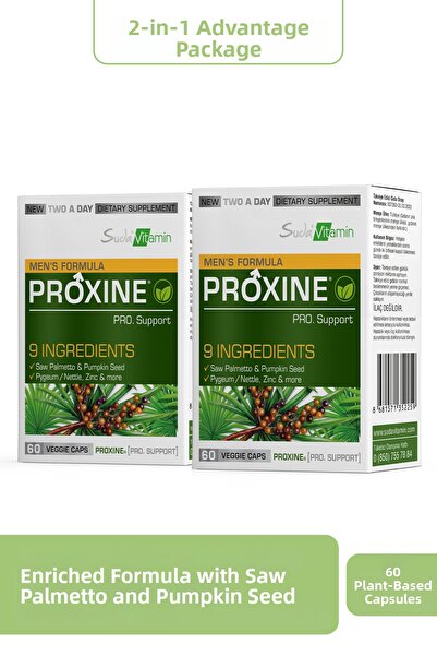 Suda Vitamin Proxine Men's Health Zinc+Selenium+Herbal Extracts Prostate Heal...