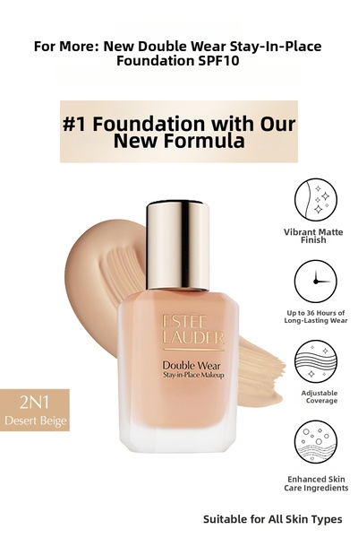 Estee Lauder Double Wear Stay-In-Place Foundation Spf10 Vibrant Matte Finish ...