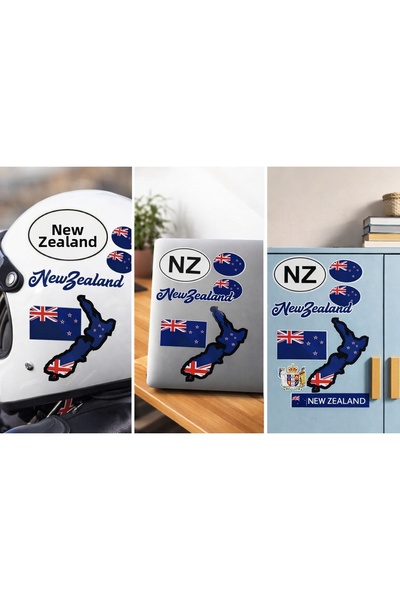 Limitless Design مجموعة ملصقات زخرفية ذات طابع نيوزيلندي - 20x25 سم |   تصميم...