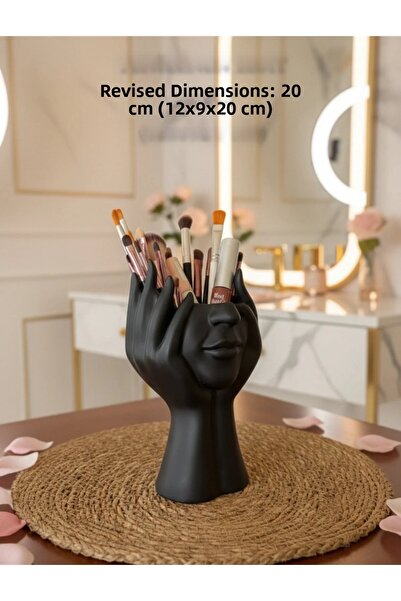 Filkorium3D Organizator decorativ de masă 3D pentru pensule de machiaj - Cado...