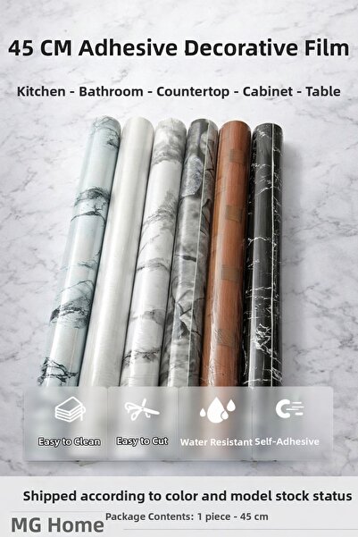 MG HOME 1 ROLĂ Folie adezivă de acoperire 45 CM X 2 METRI Folie adezivă pentr...