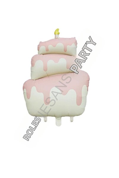RÖNESANS PARTİ Rönesans Cream Color Cake Figured Foil Balloon