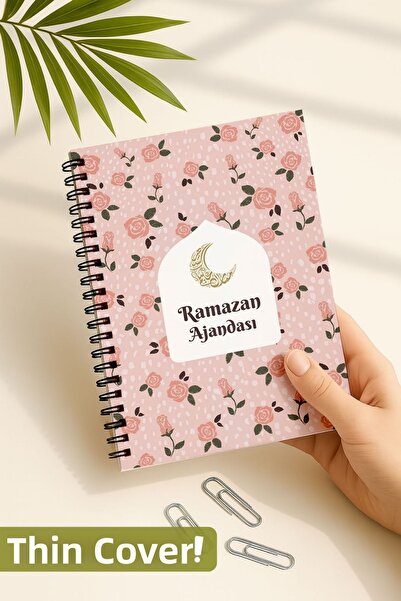 Eldesen Tasarım Thin Cover, Ramadan Agenda, Fasting, Hajj, Taravih, Daily and...
