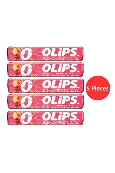 Olipes Olips Peach Raspberry and Menthol Flavored Bonbon Confectionery 28 g (...