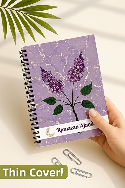 Eldesen Tasarım Thin Cover, Ramadan Agenda, Fasting, Hajj, Taravih, Daily and...