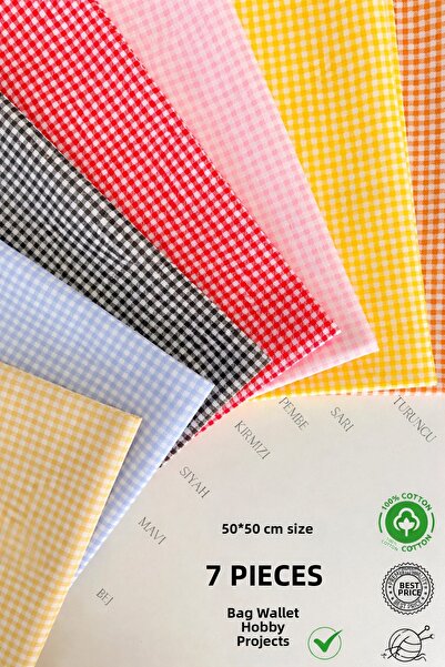 seyranat Geantă, portofel, proiecte de hobby: 7 bucăți de țesătură din bumbac...