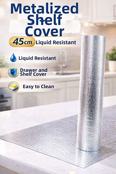 VENON 1 لفة معدنية مطلية ❤️   1.70 متر × 45 سم ❤️   غطاء الرف ❤️   غطاء الدرج...