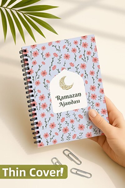 Eldesen Tasarım Thin Cover, Ramadan Agenda, Fasting, Hajj, Taravih, Daily and...