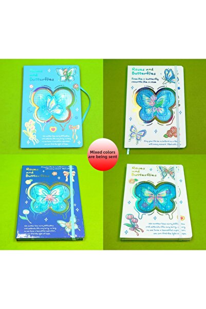 Gift Moda Caiet cu copertă holografică Fluture