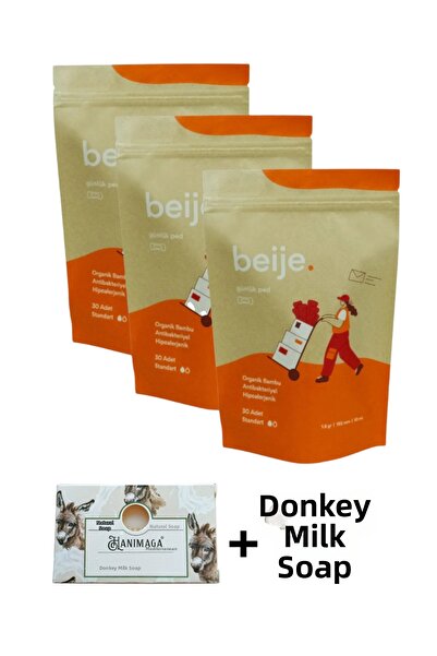 KMS HOME Beije 30-Pack Standard Daily Pad Organic Bamboo + Dermokil Charcoal ...