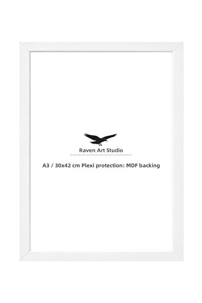 Raven Art Studio Ermitaj A3 Dimensiune 30cm x 42cm Alb pentru pictură, fotogr...