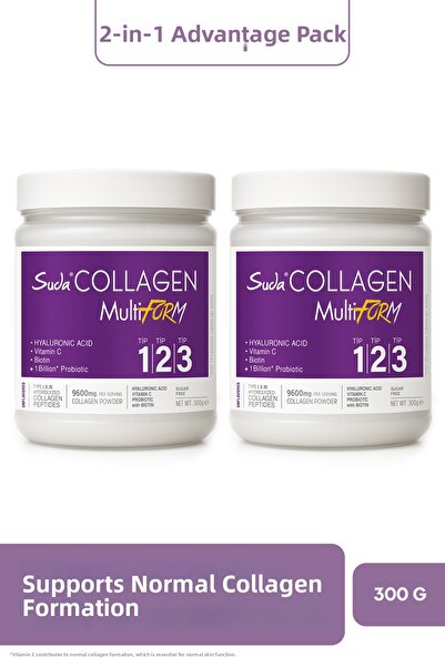 Suda Collagen Multiform Type I, Ii, Iii Patented Collagen+Probiotics, Hyaluro...