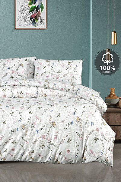 First Choice Spring 100% Cotton Double Duvet Cover Set