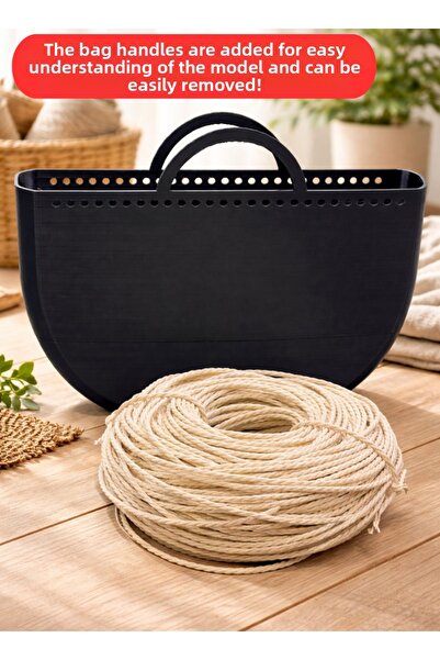 Mady Aksesuar Mady Rattan Bag Mold, Kraft Bag Mold, Oval Bag Mold, Knitting M...