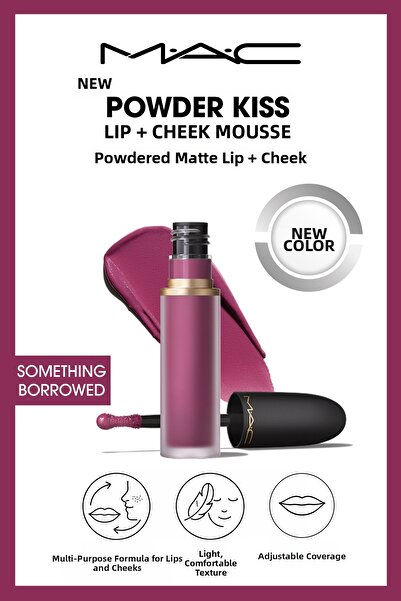 M.A.C Something Borrowed Powder Matte Lipstick That Provides a Natural and So...