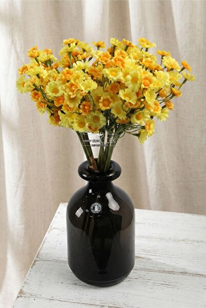 Yapay Çiçek Deposu Artificial 100 Flower Valley Daisy Bunch 35 Yellow