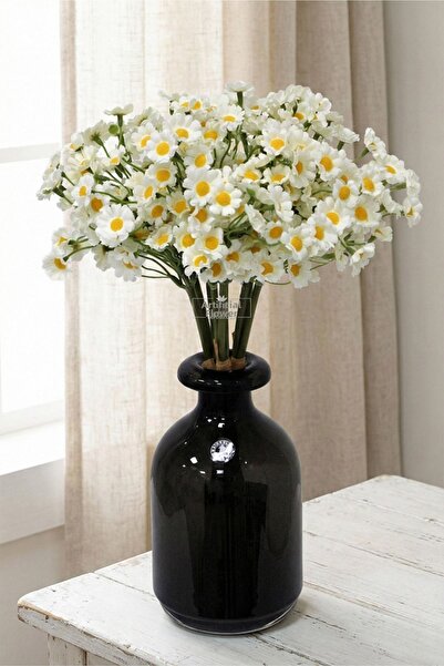 Yapay Çiçek Deposu Artificial 3-Piece Valley Daisy Bunch 35 White