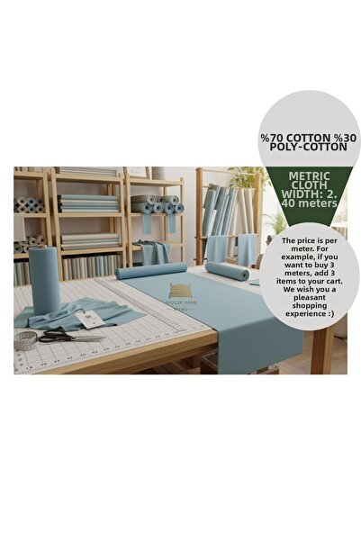 ayçiçek home 1 Meter 57 Yard Akfi̇l Fabric 2.40 Width Bedding Fabric Meterage...