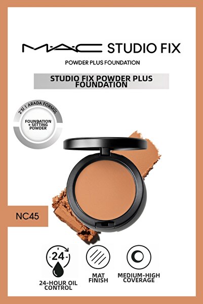 M.A.C Skin Tone Equalizer 24 Hour Oil Control Silky Nc45 Fixing Powder Founda...